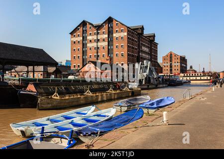 Le Musée National Des Voies Navigables De Llanthony Warehouse. Gloucester Docks, Gloucestershire, Angleterre, Royaume-Uni, Grande-Bretagne Banque D'Images