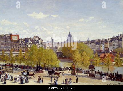 Quai du Louvre, vers 1867. Trouvé dans la collection du Kunstmuseum Den Haag. Banque D'Images