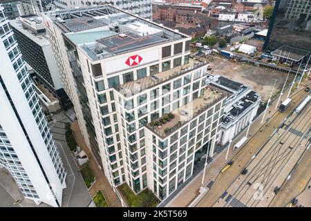 Place du centenaire, Birmingham - 29 septembre 2022 - Siège de HSBC Royaume-Uni sur la place du centenaire, à Birmingham. Pic Credit: Scott cm / Alay Live New Banque D'Images