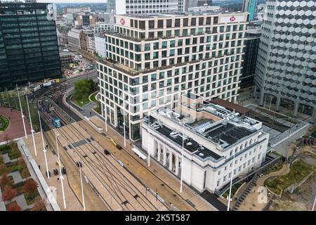 Place du centenaire, Birmingham - 29 septembre 2022 - Siège de HSBC Royaume-Uni sur la place du centenaire, à Birmingham. Pic Credit: Scott cm / Alay Live New Banque D'Images