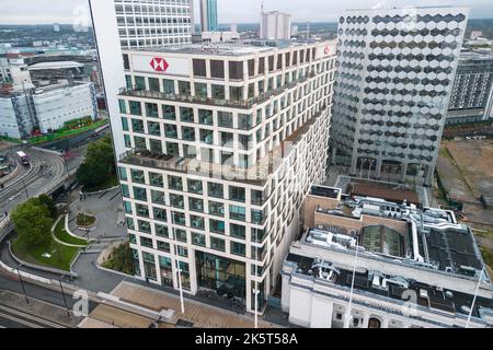 Place du centenaire, Birmingham - 29 septembre 2022 - Siège de HSBC Royaume-Uni sur la place du centenaire, à Birmingham. Pic Credit: Scott cm / Alay Live New Banque D'Images