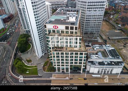 Place du centenaire, Birmingham - 29 septembre 2022 - Siège de HSBC Royaume-Uni sur la place du centenaire, à Birmingham. Pic Credit: Scott cm / Alay Live New Banque D'Images