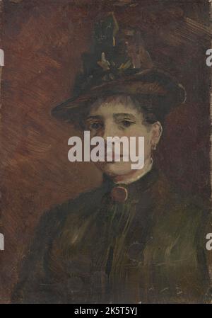 Portrait d'une femme, 1886. Trouvé dans la collection du musée Van Gogh, Amsterdam. Banque D'Images