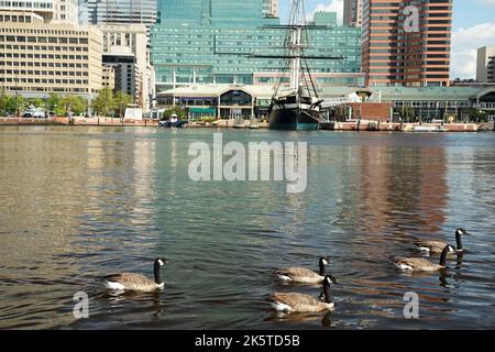 vue sur le port intérieur de baltimore maryland Banque D'Images