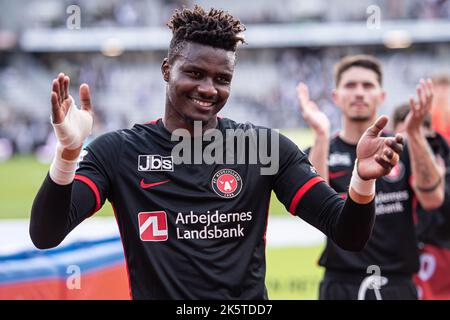 Aarhus, Danemark. 09th octobre 2022. La kaba sommaire du FC Midtjylland vu après le match Superliga de 3F entre le GF d'Aarhus et le FC Midtjylland au parc Ceres d'Aarhus. (Crédit photo : Gonzales photo/Alamy Live News Banque D'Images
