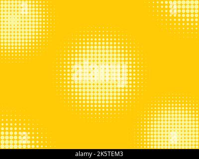 Jaune Pop art fond, style comique. Style rétro. Illustration graphique vectorielle Illustration de Vecteur
