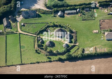 Busser Ancient Farm, musée archéologique en plein air, Petersfield, Hampshire, 2016. Banque D'Images