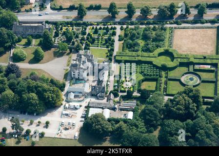 Levens Hall, Cumbria, 2018. Banque D'Images