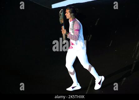 Photo du dossier datée du 28-07-2022 de Kim Daybell, en Angleterre. Kim Daybell, médaillé d'argent du Commonwealth et deux fois paralympique, a annoncé sa retraite du tennis de table afin de se concentrer sur sa carrière médicale. Date de publication : lundi 10 octobre 2022. Banque D'Images