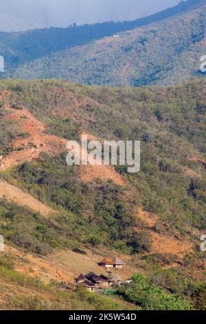 Colombie, Parc national de la Sierra Nevada dans une zone naturelle intacte avec les indiens Tayrona vivant dans des villages. Ces Tayronas existent de différentes tribus Banque D'Images