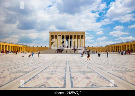 Anitkabir ou mausolée d'Ataturk à Ankara. 10th novembre ou 10 photo de fond de kasim. Ankara Turquie - 5.16.2022 Banque D'Images