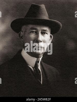 Edward Mandell House, 1858 - 1938. Diplomate américain. Pendant la première Guerre mondiale, il était le conseiller en chef du président Woodrow Wilson sur la politique européenne. Banque D'Images