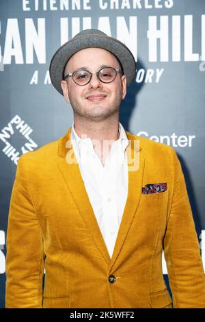 New York, New York, États-Unis. 8th octobre 2022. Alex Wintz assiste à la soirée d'ouverture du David Geffen Hall. Un musicien sous le bâton de Jaap van Zweden a interprété San Juan Hill : une histoire de New York écrite par Etienne Charles et commandée par l'Orchestre philharmonique de New York. David Geffen Hall était en cours de rénovation et il a été achevé 2 ans plus tôt que prévu et est sous le budget (Credit image: © Lev Radin/Pacific Press via ZUMA Press Wire) Banque D'Images