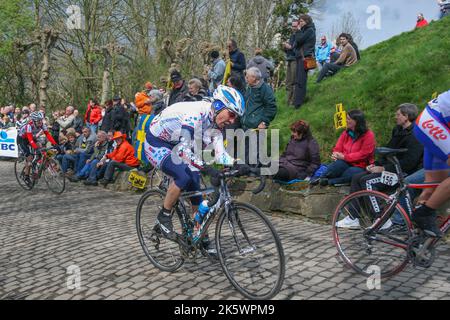 Le Tour de Flandre 2008, Belguim. Muur van Geraardsbergen. Banque D'Images