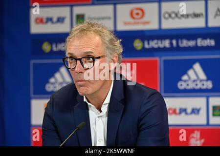 Lyon, Laurent blanc nouvel entraîneur de l'OL Olympique Lyonnais, Lyon, 10 octobre 2022 Banque D'Images