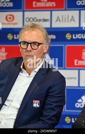 Lyon, Laurent blanc nouvel entraîneur de l'OL Olympique Lyonnais, Lyon, 10 octobre 2022 Banque D'Images