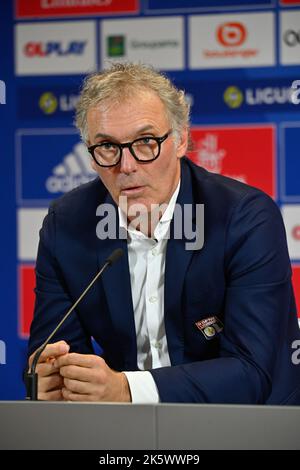 Lyon, Laurent blanc nouvel entraîneur de l'OL Olympique Lyonnais, Lyon, 10 octobre 2022 Banque D'Images