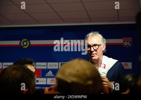 Lyon, Laurent blanc nouvel entraîneur de l'OL Olympique Lyonnais, Lyon, 10 octobre 2022 Banque D'Images