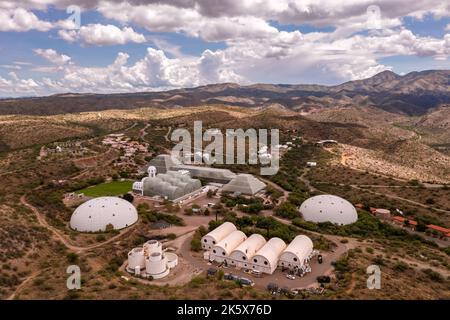 Biosphere 2 Science Buildings près de Tucson Arizona. Banque D'Images