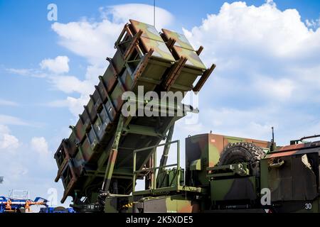 Militaire mobile MIM-104 Patriot surface-to-air missile Sam System. Allemagne - 9 juin, 201 Banque D'Images