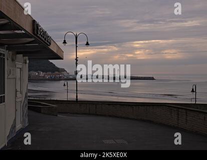 Le port de Foreshore Road, South Bay, Scarborough, North Yorkshire. Banque D'Images