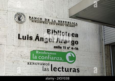 Bibliothèque Luis Angel Arango fondée en 1958 à Bogota Banque D'Images