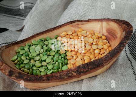 Alimentation bio en protéines saines et brutes Banque D'Images
