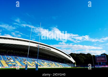 Stade Best Denki, Fukuoka, Japon. 8th octobre 2022. Vue générale, 8 OCTOBRE 2022 - Rugby : Japan Rugby Challenge Series 2022 entre le Japon XV 21-22 Australie A au stade Best Denki, Fukuoka, Japon. Credit: SportsPressJP/AFLO/Alay Live News Banque D'Images