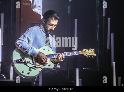 Théâtre Creberg, Bergame, Italie, 10 octobre 2022, Negramaro , pendant Negramaro - concert de musique Banque D'Images