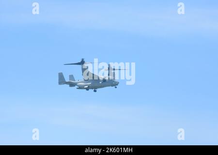 Subic, Zambales, Philippines. 9th octobre 2022. Bell Boeing V-22 Osprey-Military Free-Fall (image de crédit : © Joseph Ceriales/Pacific Press via ZUMA Press Wire) Banque D'Images