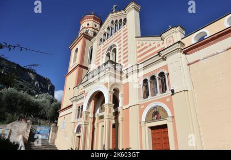 Conca dei Marini - Scorcio della Chiesa di San Pancrazio Banque D'Images