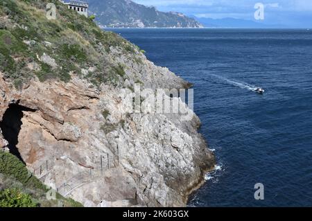 Conca dei Marini - Scorcio della costa da Capo di Conca Banque D'Images