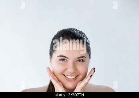 taille plus beauté soin du visage soin naturel de la peau Banque D'Images