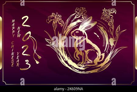 Célébration du nouvel an chinois 2023. Illustration de Vecteur
