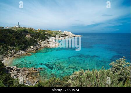 Cala Spinosa, Capo Testa, Santa Teresa di Gallura, Sardaigne, Italie, Europe Banque D'Images