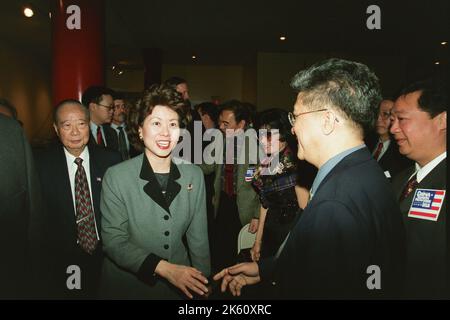 Bureau du Secrétaire - Elaine Chao Secrétaire à Chinatown à New York (New York) Banque D'Images