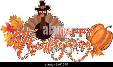 Carte de Thanksgiving.modèle de carte de vœux pour le jour de Thanksgiving 2022. Illustration de Vecteur