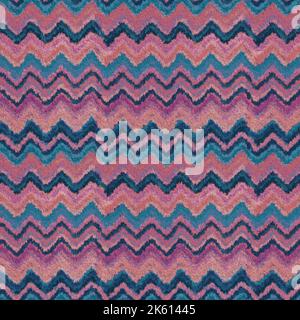 Motif à chevrons multicolore sans couture avec texture Banque D'Images