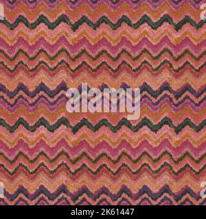 Motif à chevrons multicolore sans couture avec texture Banque D'Images