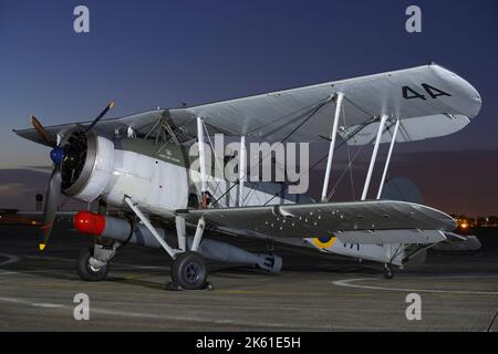 Fairey Swordfish Mk 1, W5856, G-BMGC, Royal Navy Historic Flight, RNAS Yeovilton, Somerset, Royaume-Uni, Banque D'Images