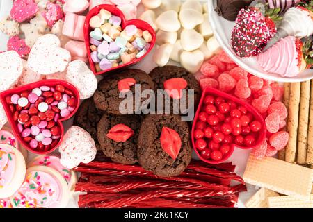 Tableau de la Charcuterie de bonbons Banque D'Images