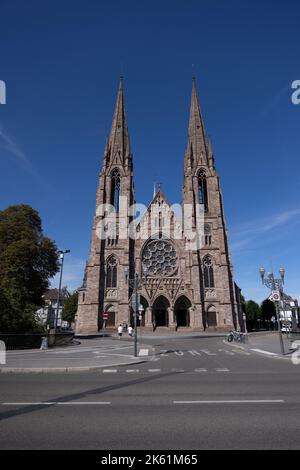 Eglise réformée Saint Paul, France, Strasbourg Banque D'Images