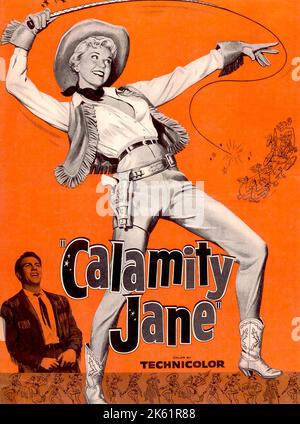 Calamity Jane 1953 affiche de film Banque D'Images