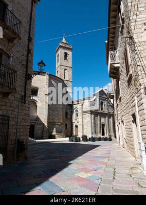 L'église de Santa Croce, (la chiesa di Santa Croce) Tempio Pausania, Sassari, Sardaigne, Italie. Banque D'Images