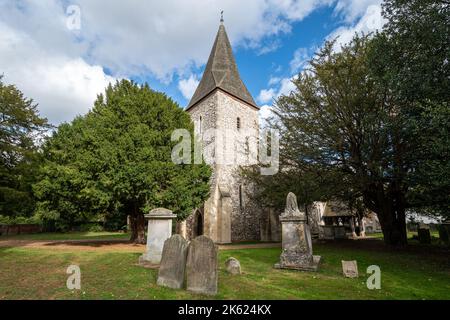 L'église Saint-Pierre et Saint-André dans le village de l'ancien Windsor, église paroissiale dans le Berkshire, Angleterre, Royaume-Uni Banque D'Images