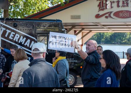 Rassemblement de John Fetterman en Pennsylvanie pour la campagne du Sénat américain 2022 Banque D'Images