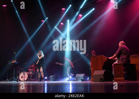 Irene Grandi pendant la vie 'IO in blues' sur 10 octobre 2022 au Teatro Olimpico à Rome, Italie Banque D'Images