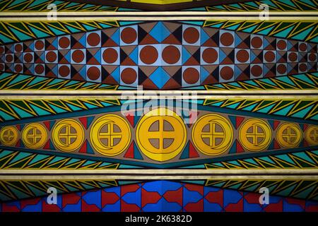 Détail du plafond de la cathédrale d'Almudena, Madrid, Espagne Banque D'Images