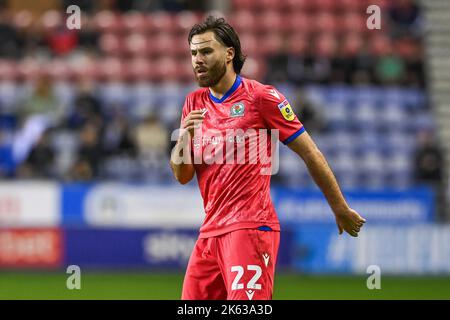 Ben Brereton Díaz #22 de Blackburn Rovers pendant le match de championnat Sky Bet Wigan Athletic vs Blackburn Rovers au stade DW, Wigan, Royaume-Uni, 11th octobre 2022 (photo de Craig Thomas/News Images) dans, le 10/11/2022. (Photo de Craig Thomas/News Images/Sipa USA) crédit: SIPA USA/Alay Live News Banque D'Images