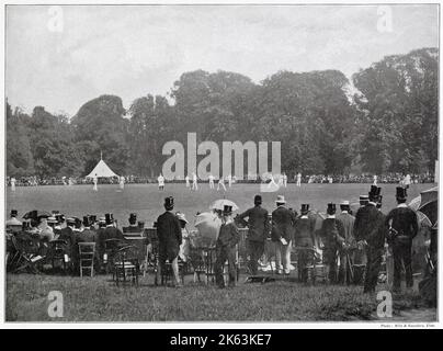 Les terrains de jeu d'Eton College. Banque D'Images